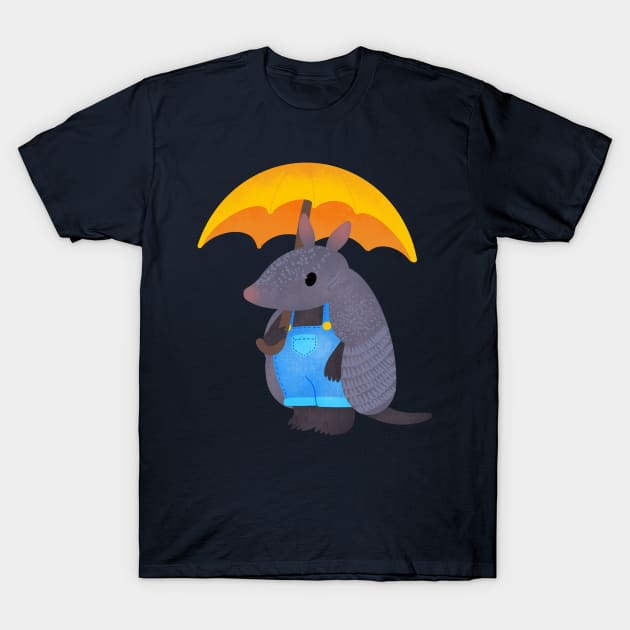 Rainy Day Armadillo T-Shirt by TurboErin